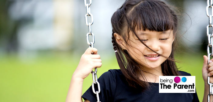 Girl on a swing