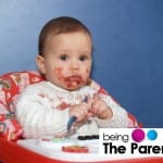Baby-having-food