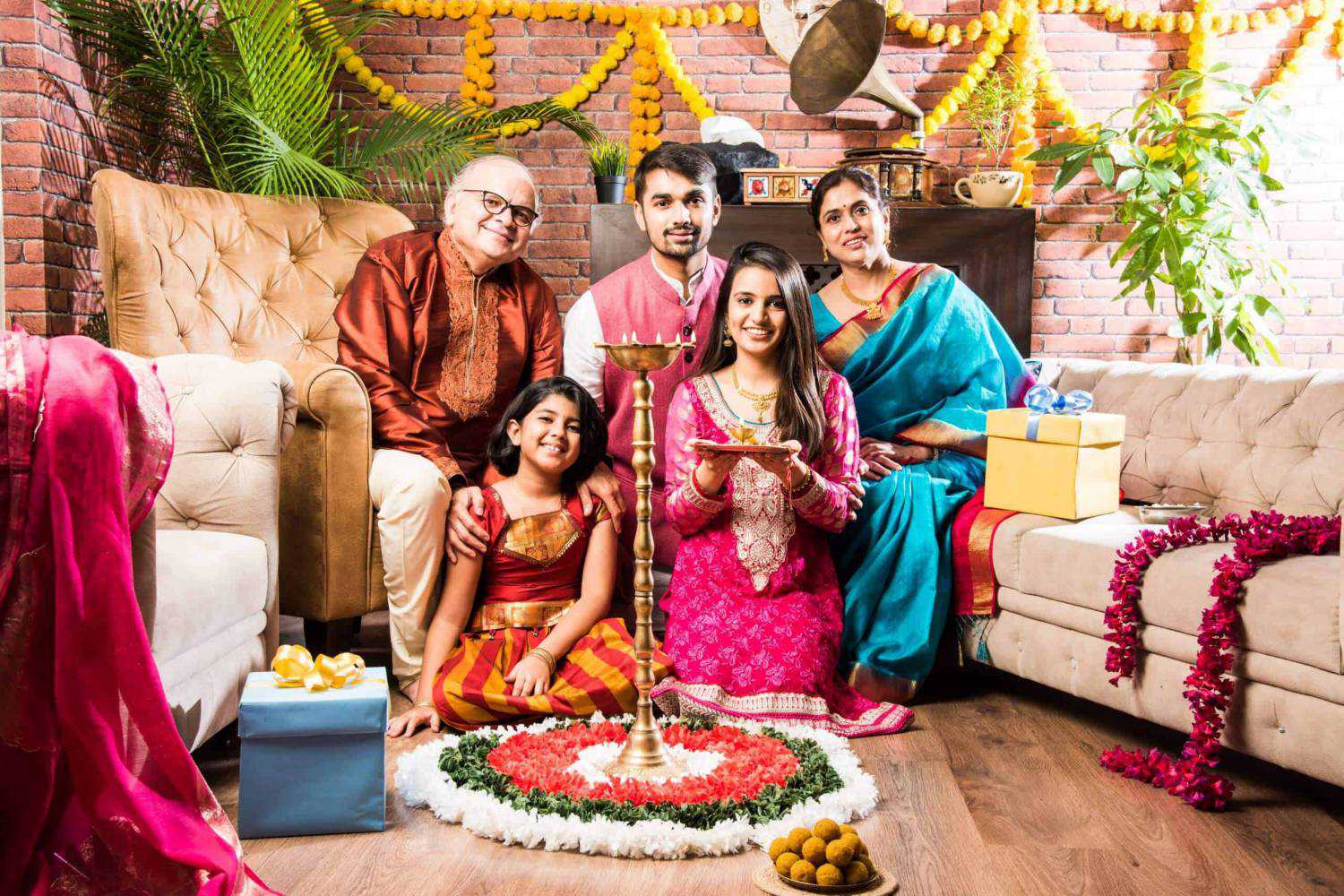 traditional indian family