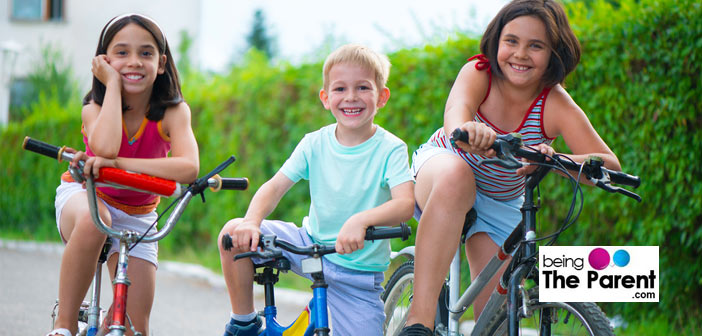 Kids playing outside