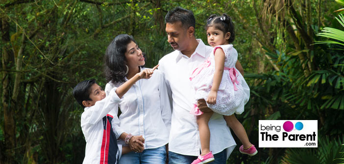 Family enjoying a vacation