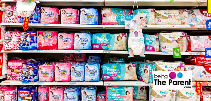 Shopping for baby diapers