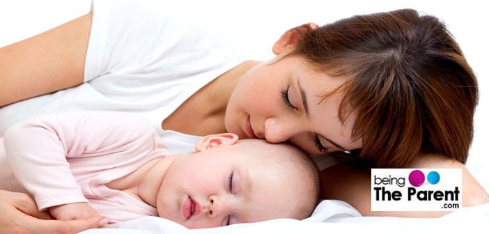 Mom and baby co-sleeping