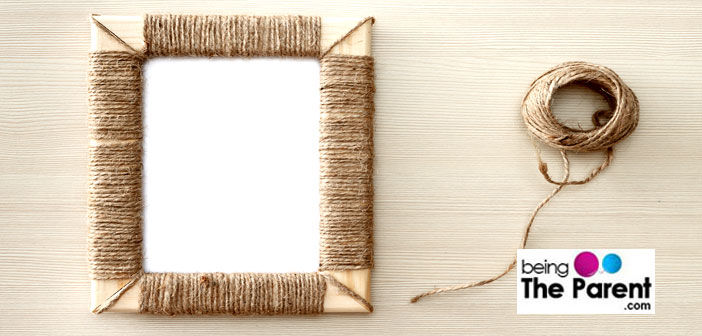 Woolen photo frame