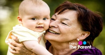 Pros and Cons Of Letting A Family Member Take Care Of Your Child elderly caring for a baby
