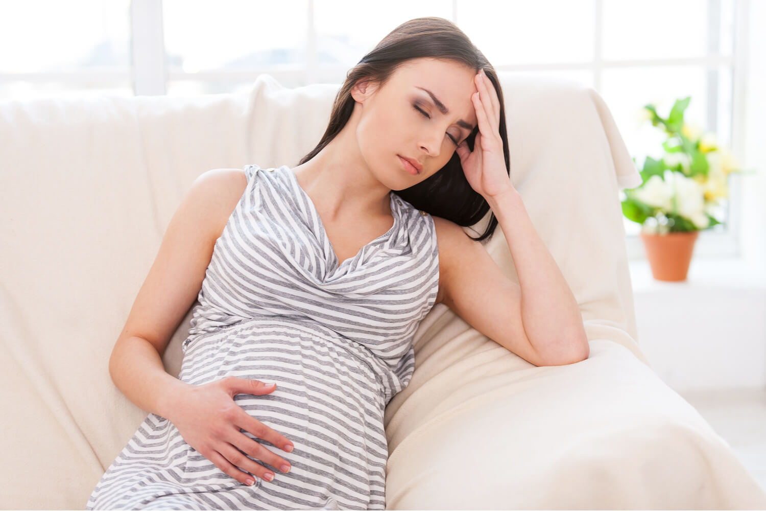 tired pregnant women