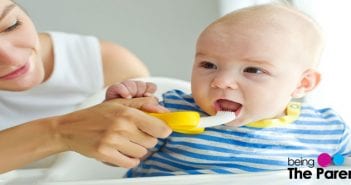 12 Useful Ways You Can Prevent Baby Bottle Tooth Decay baby brushing
