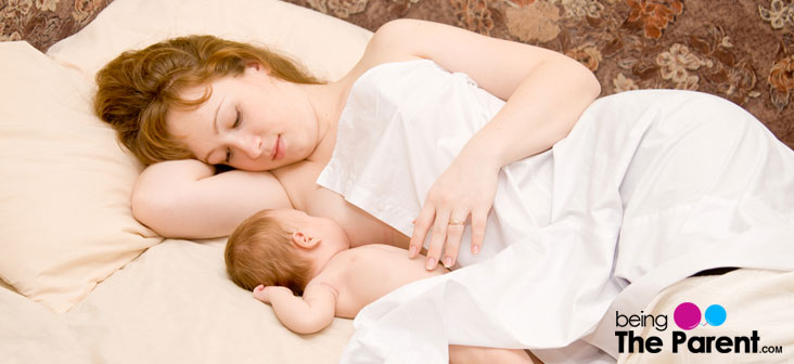 breastfeeding baby to sleep