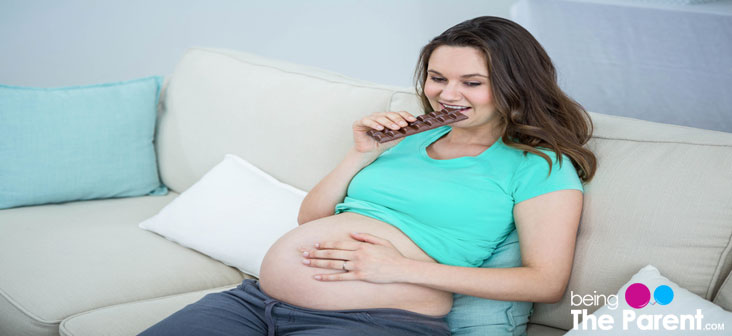 pregnant woman chocolate