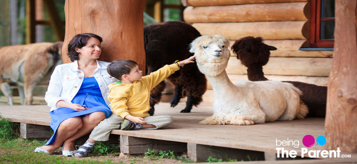 kids at farm