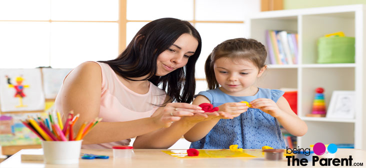 playing with play dough