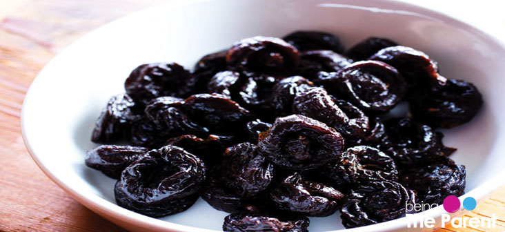 prunes food to relieve constipation in babies