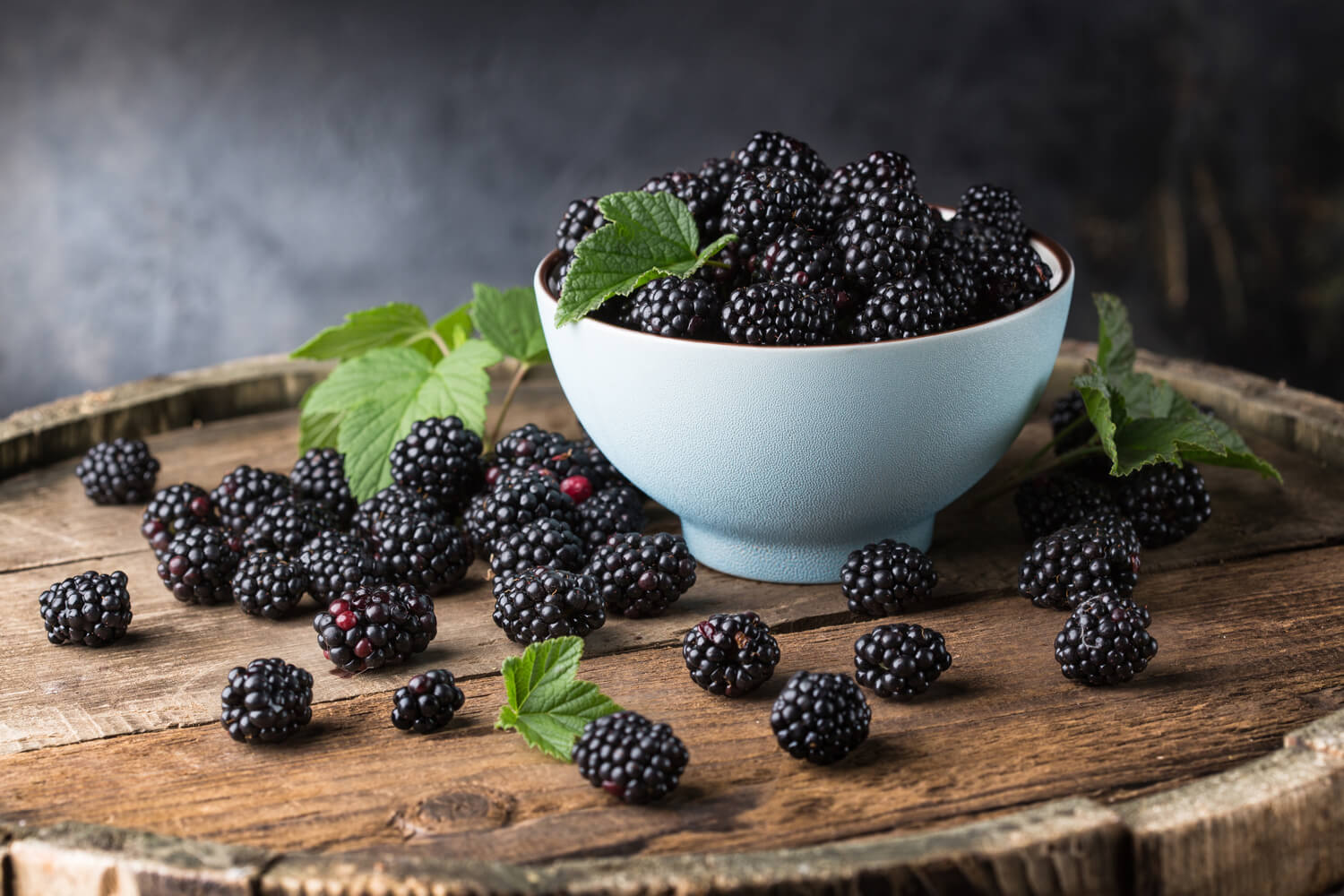 Blackberries, fiber