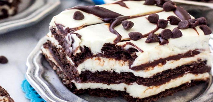 Chocolate icebox cake