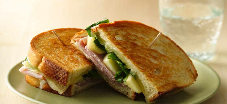 apple cheese and ham