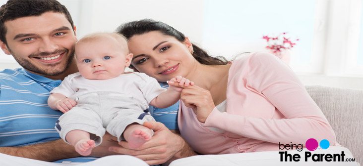 married couple with baby