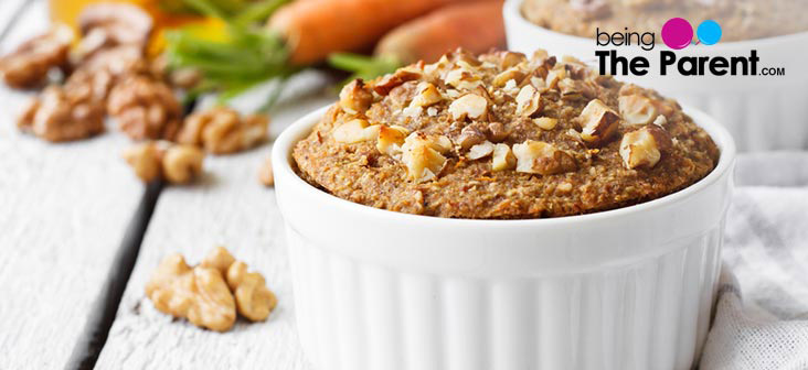 carrot walnut cupcake