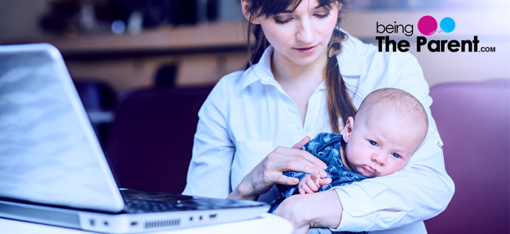 mother-working-at-work