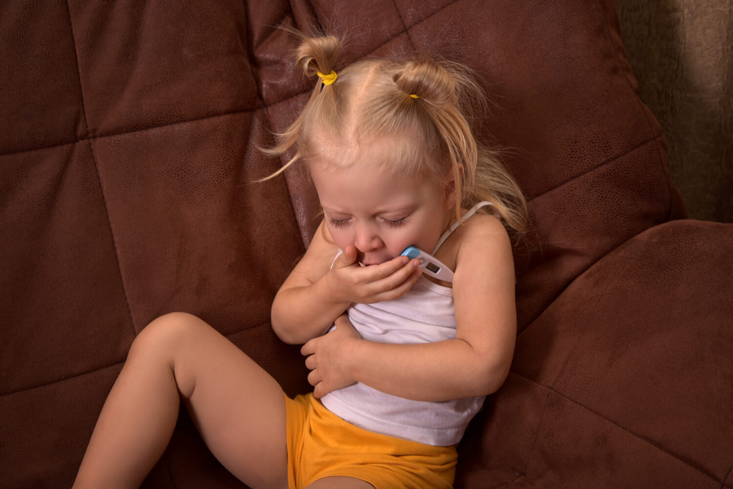 Toddlers having cough and fever