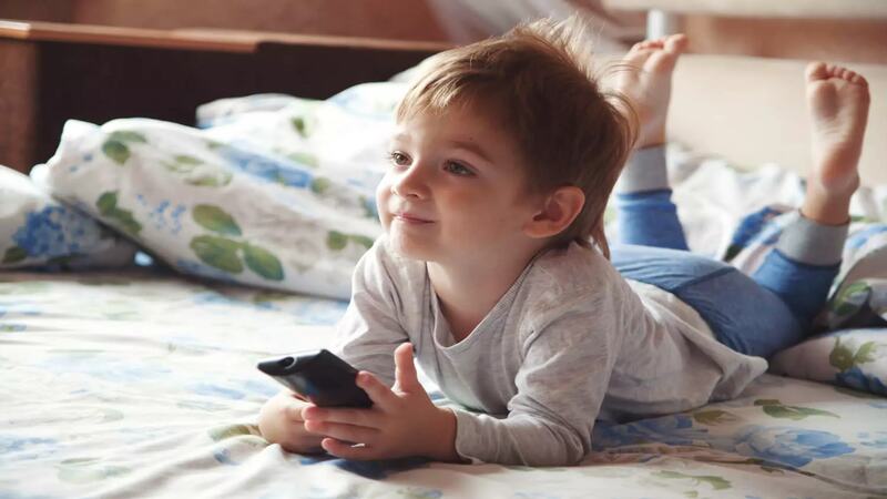 Child watching TV