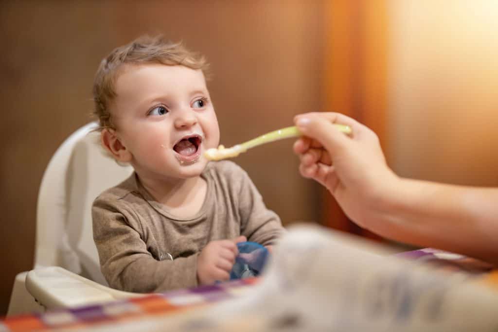 feeding baby