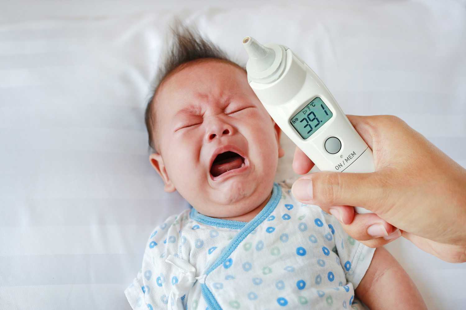 baby having fever