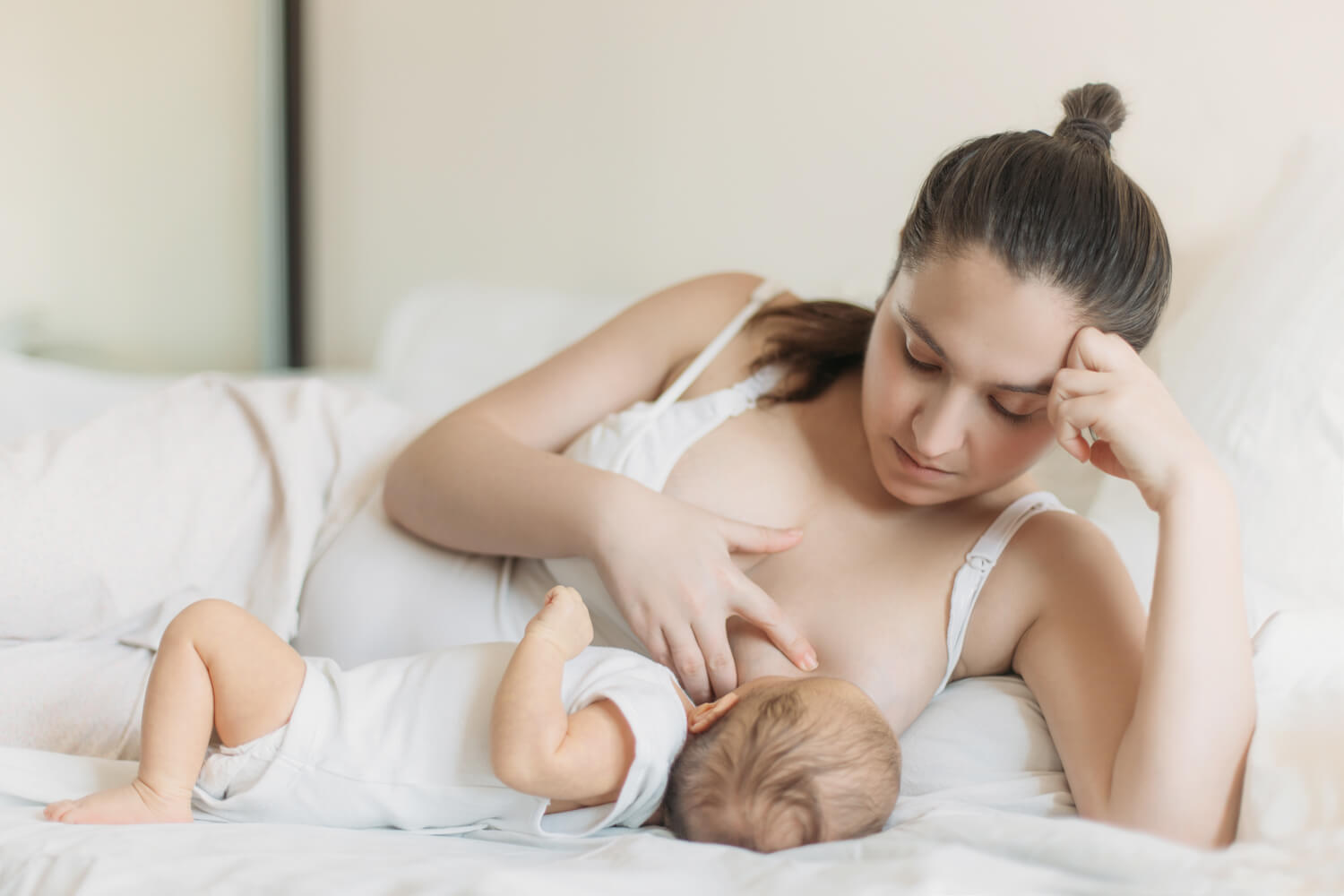 mom breastfeeding after C-Section