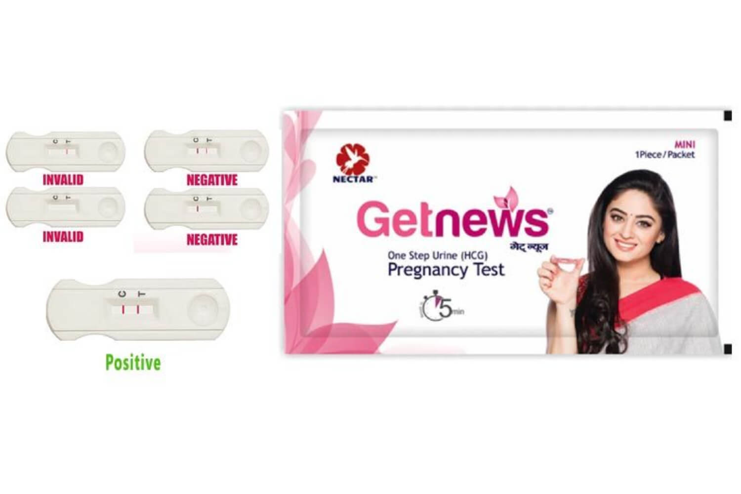 Neclife Getnews One Step Urine HCG Pregnancy Test