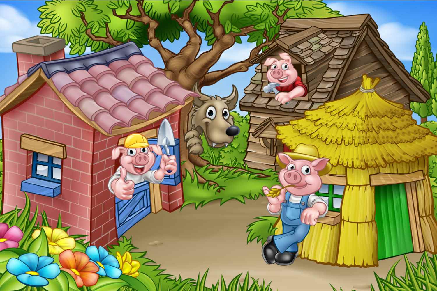The Three Little Pigs story