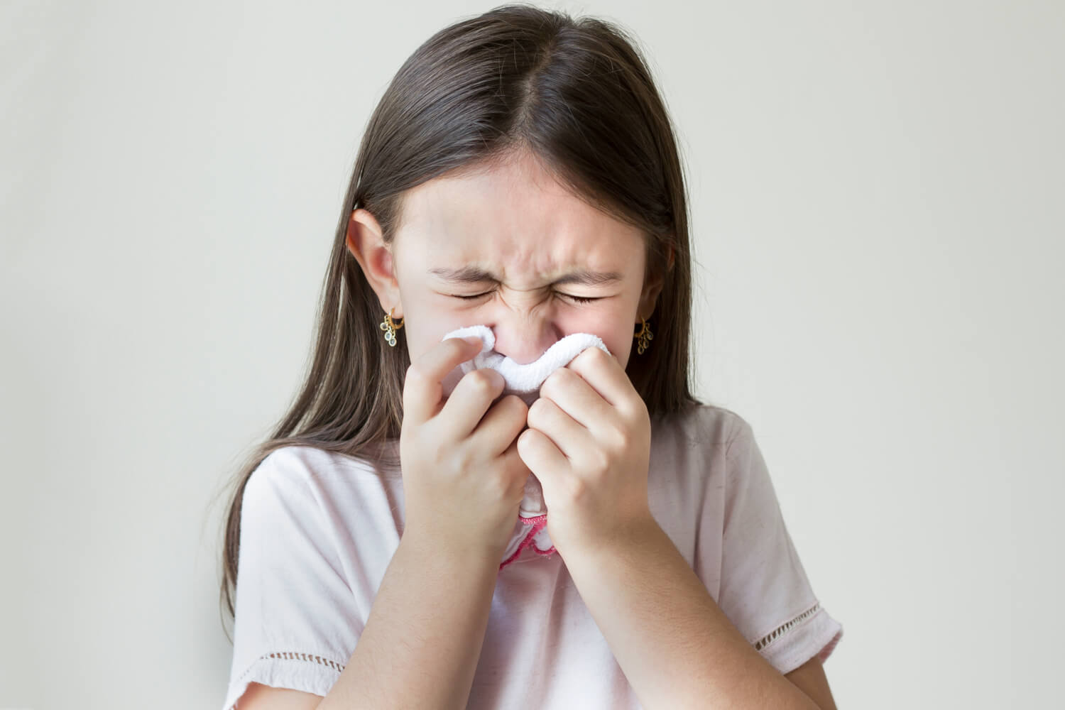 kid having sinus infection due to low immunity