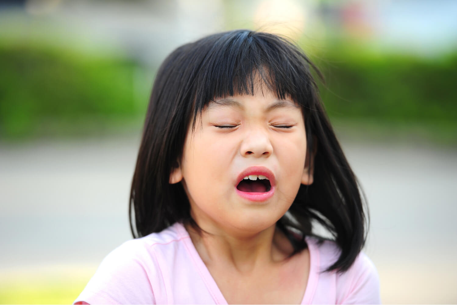 girl Sneezing Without Cover