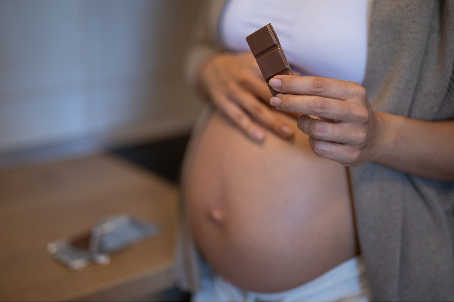 Pregnant woman portion control