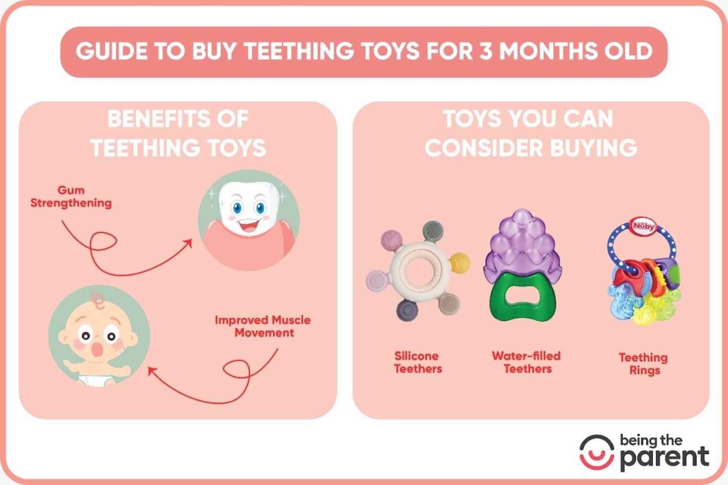 teething toys for 3 month old