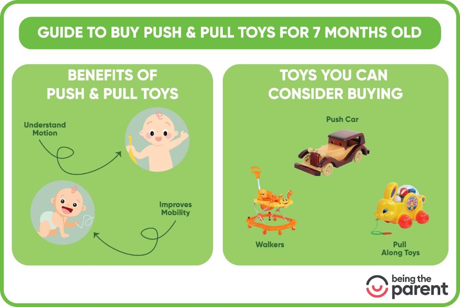Push and Pull toys for 7 month old
