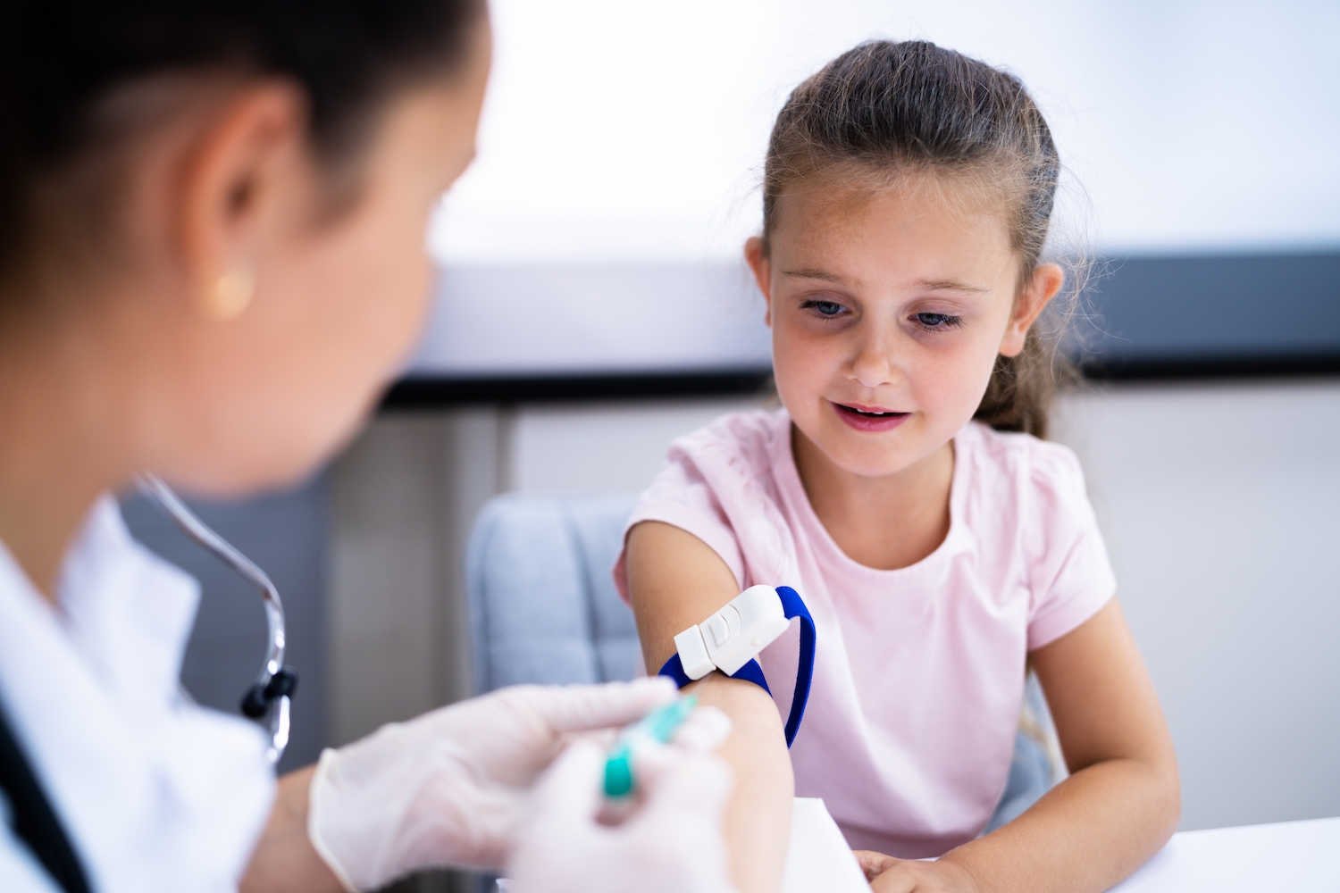 Child Doctor Medical Blood Test And Check