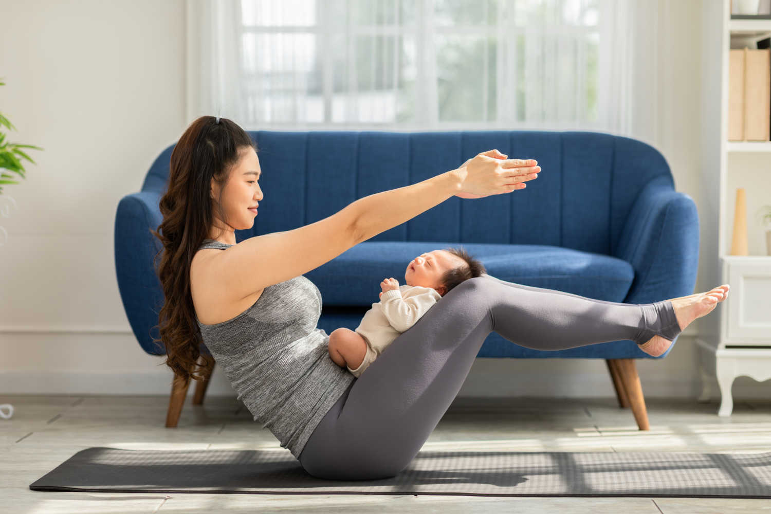 Exercises when breastfeeding