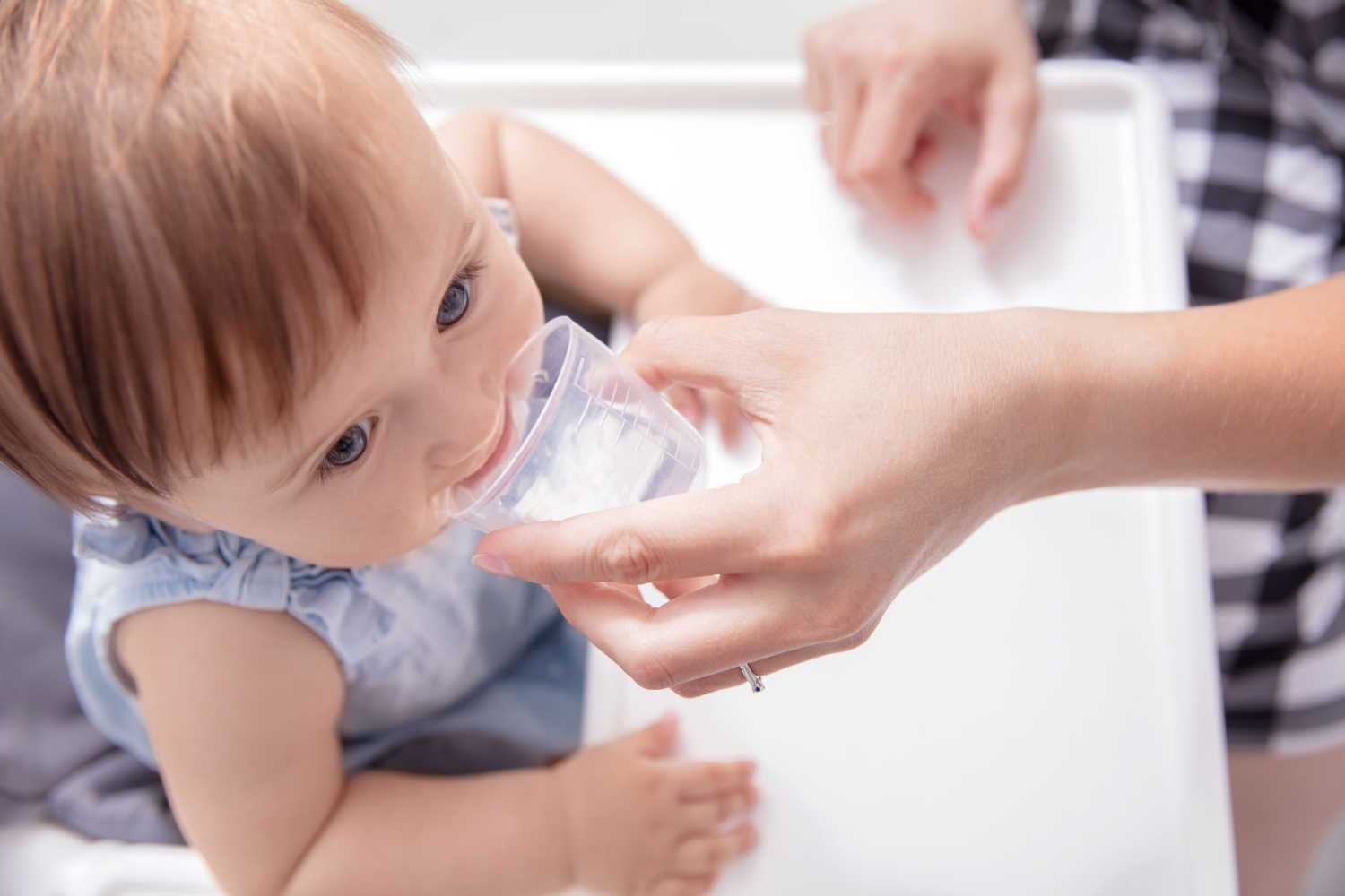 Help Your Baby Drink From an Open Cup