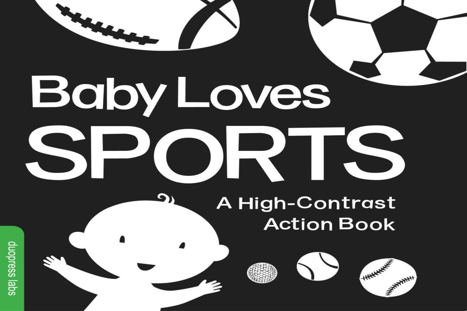Baby Loves Sports black and white book