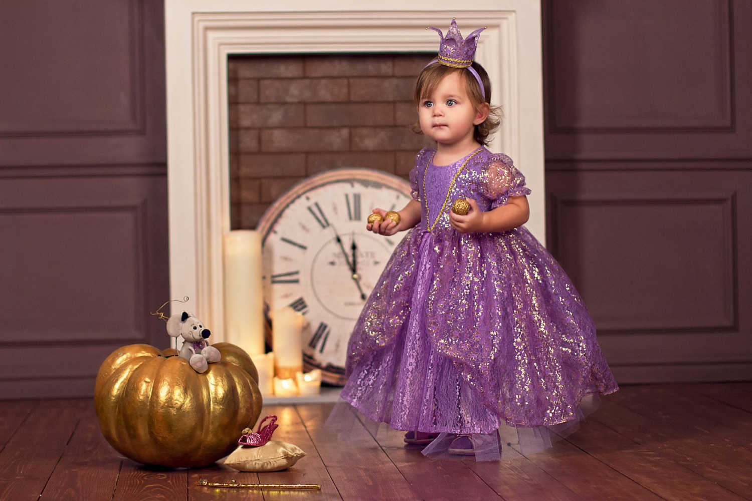 princess dress -Baby's First Birthday Dress For Girls
