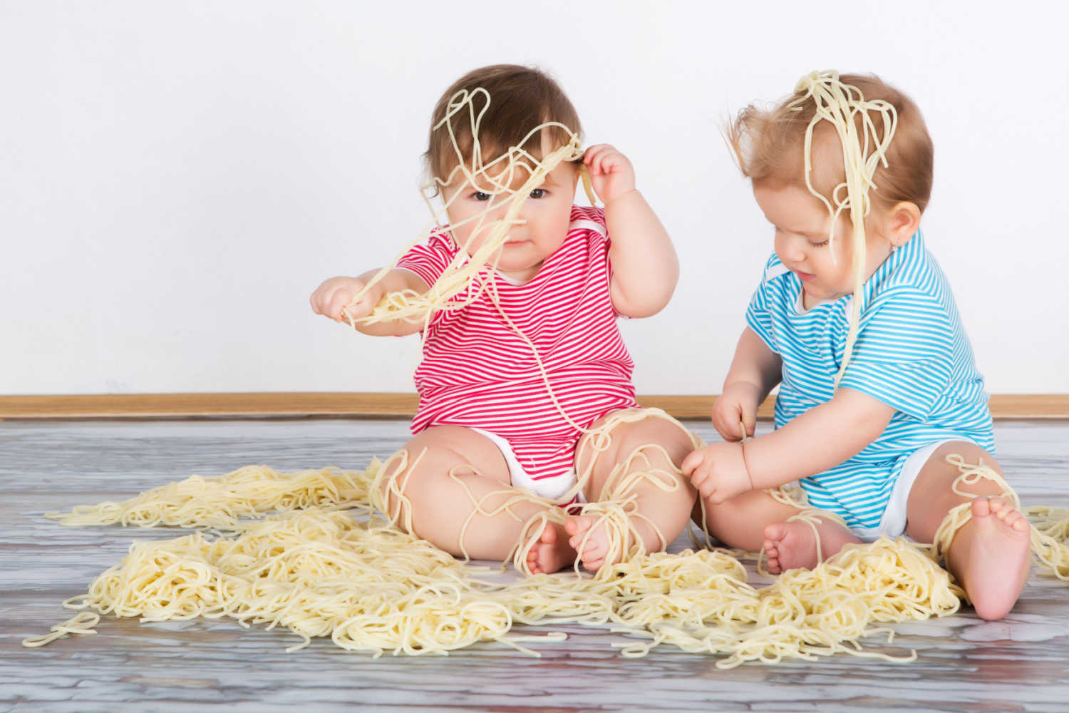 Spaghetti Play For Babies