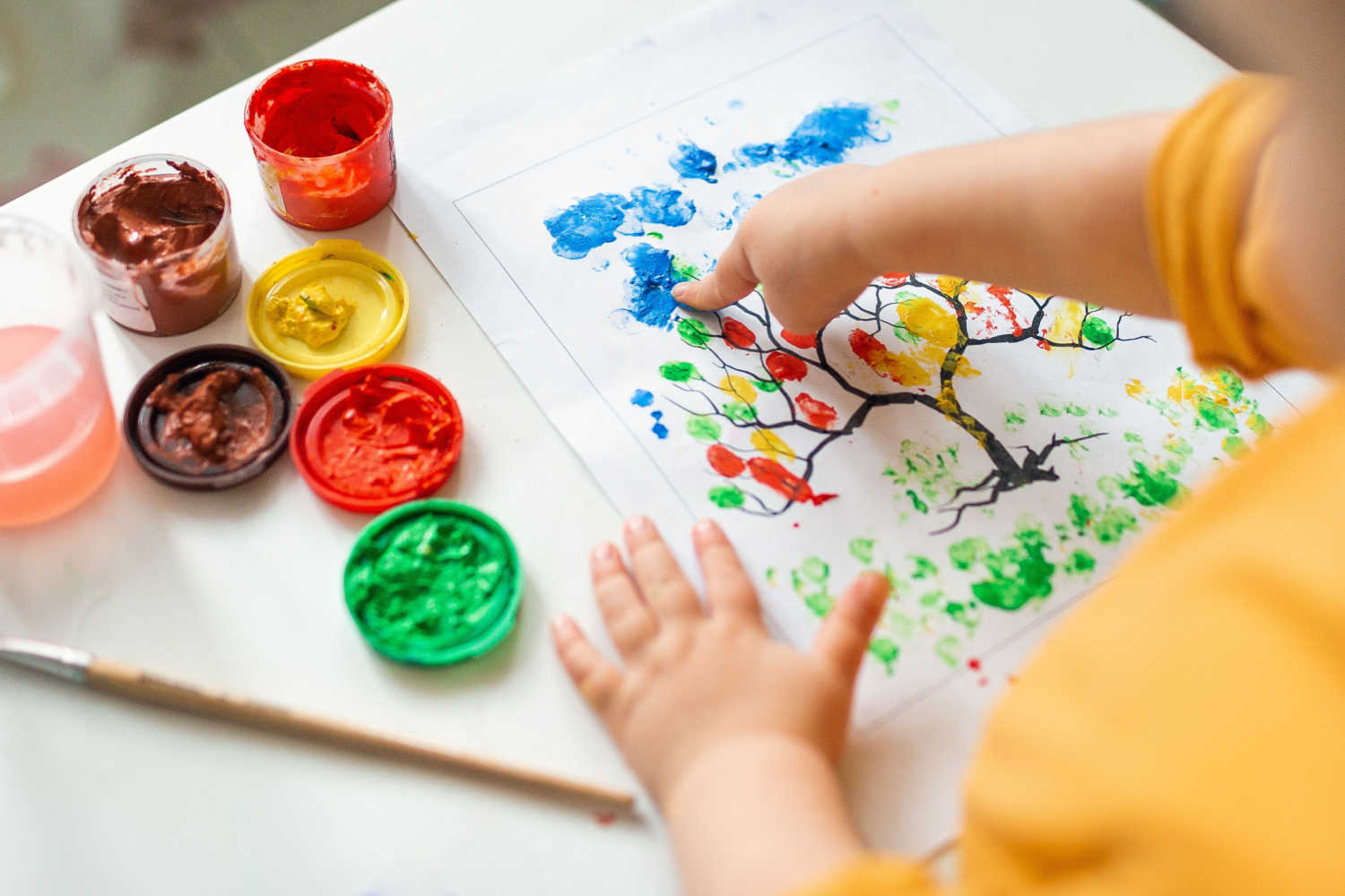 Developmental Benefits of Finger Painting For Babies
