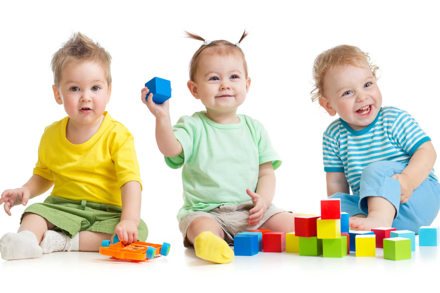 Toddlers sitting together