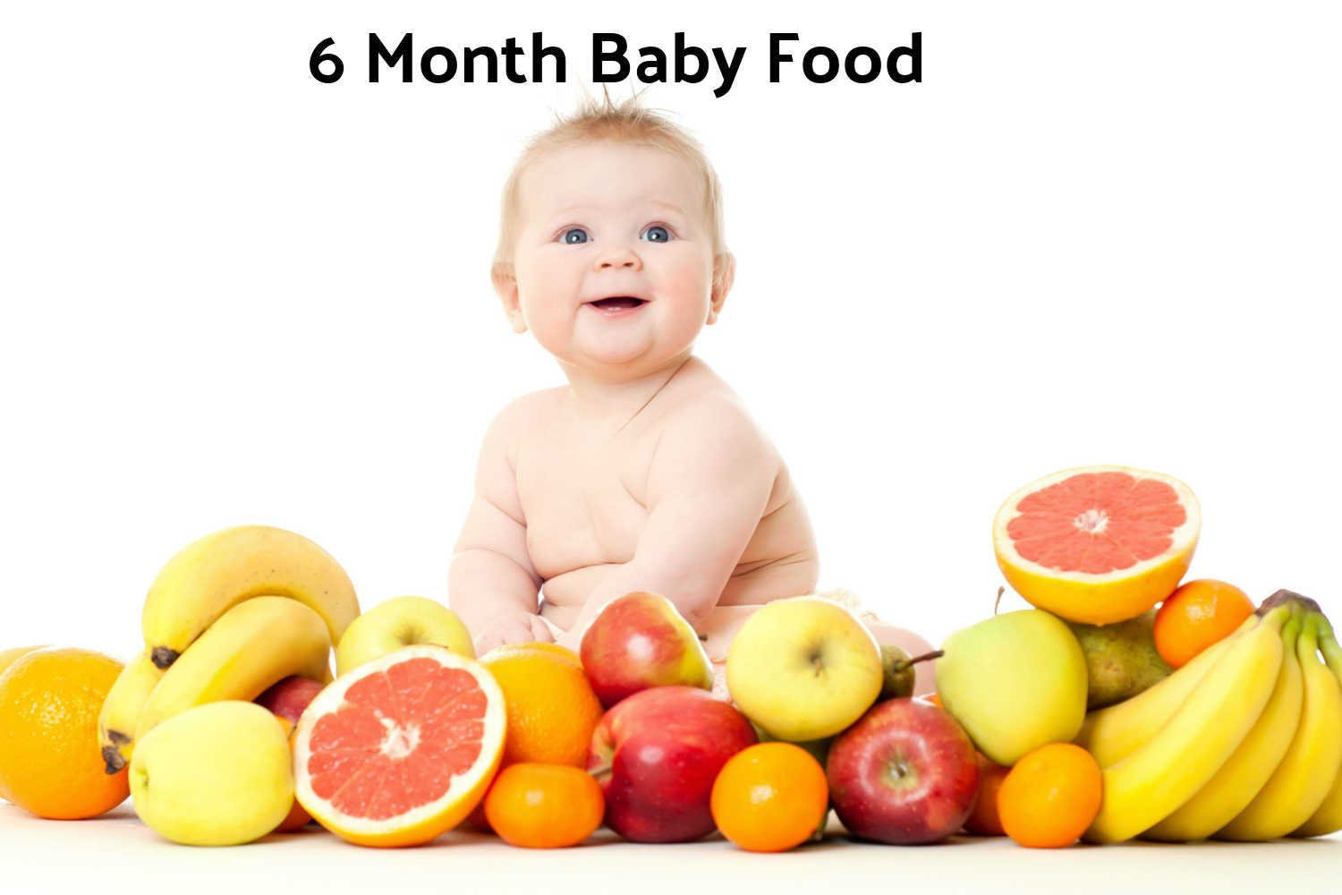 6 Month Baby Food Chart Recipes What To Give Avoid With Time