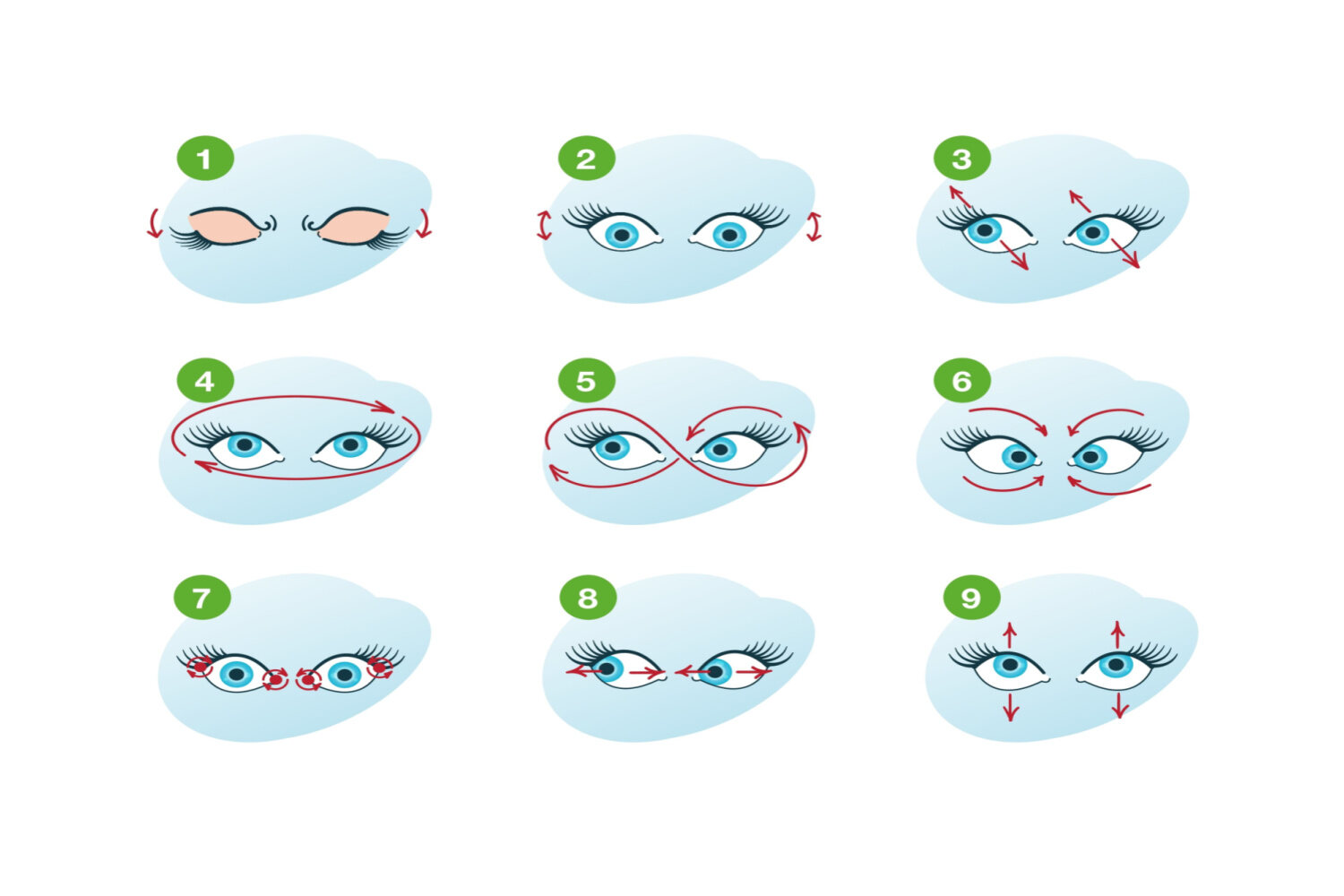 Eye rolling is a very simple and easy eye exercise