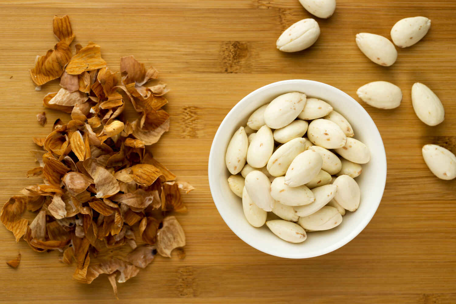 Peeling almond skin is important