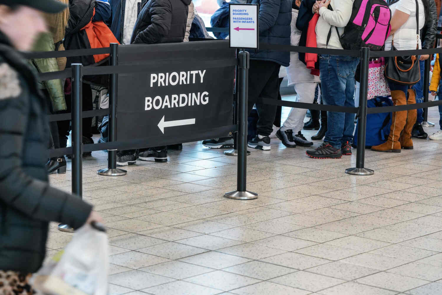 Priority boarding comes handy while flying with a toddler 