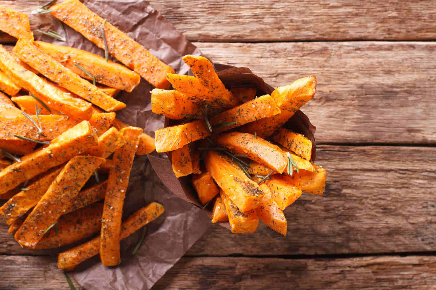 Sweet potato sticks make for good finger foods for toddlers