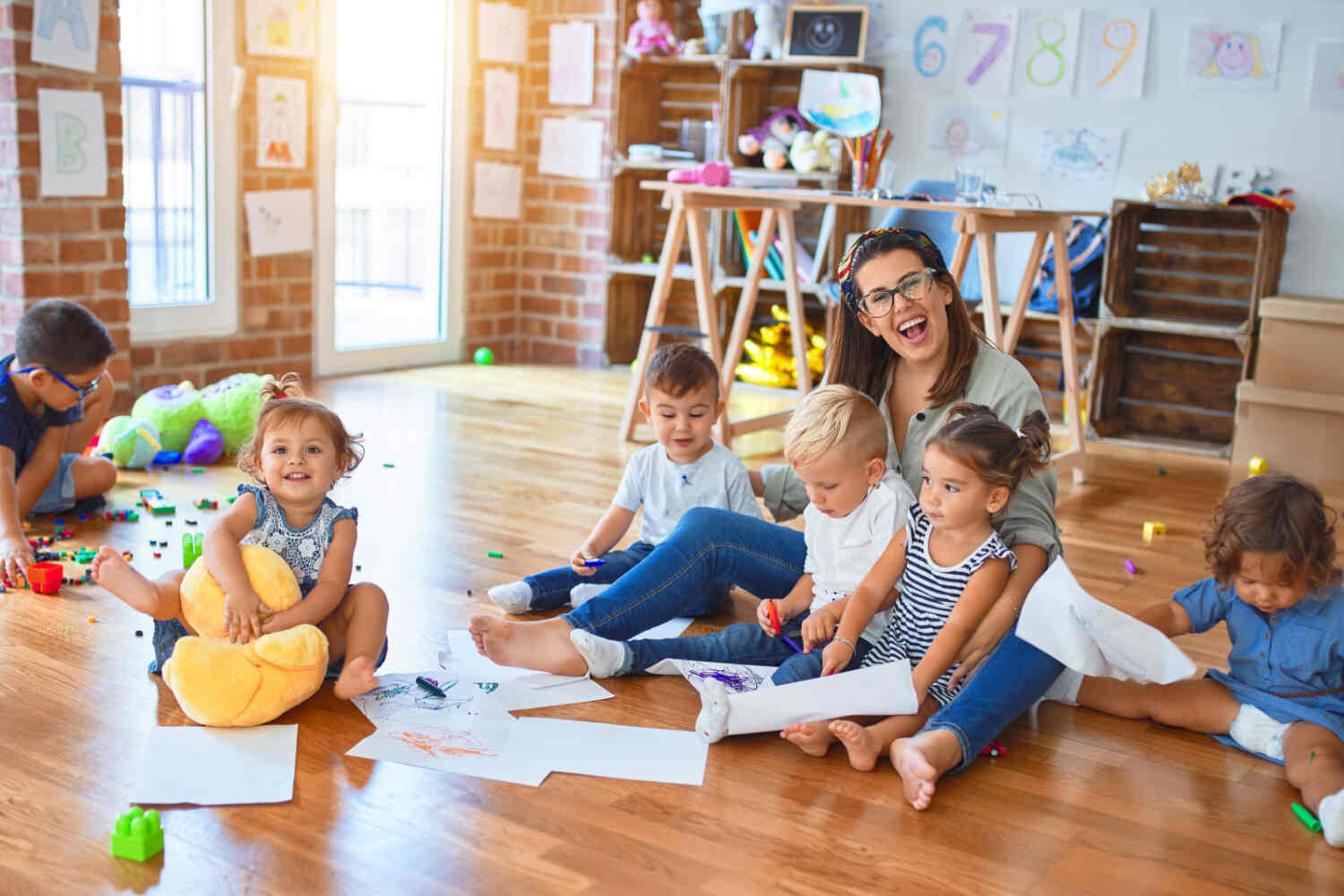 Well trained and friendly teachers are important in a preschool