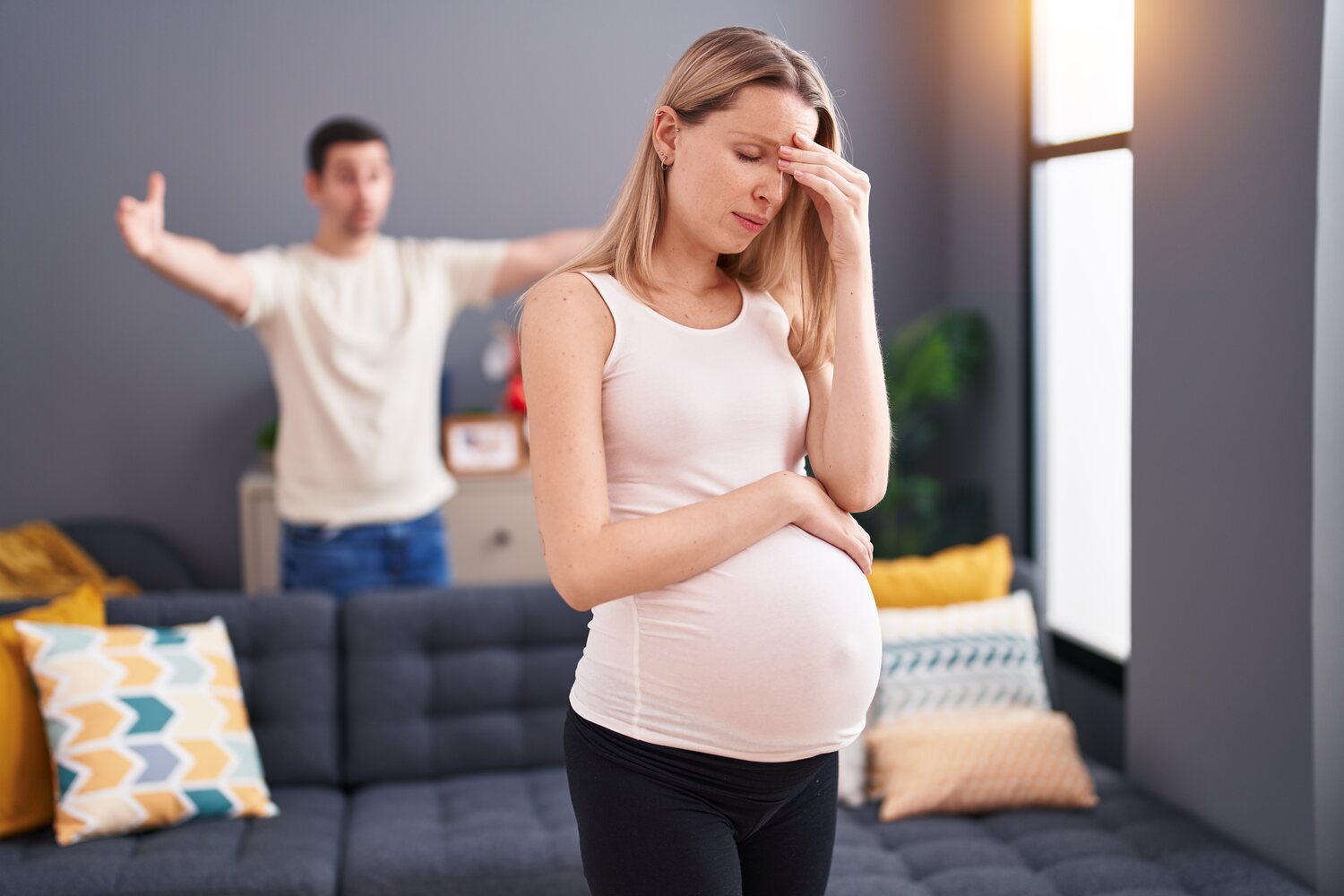 preganant women with her partner