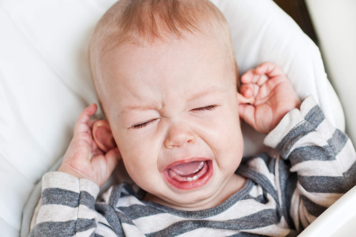 Ear infections can be a cause for hearing loss  in toddlers